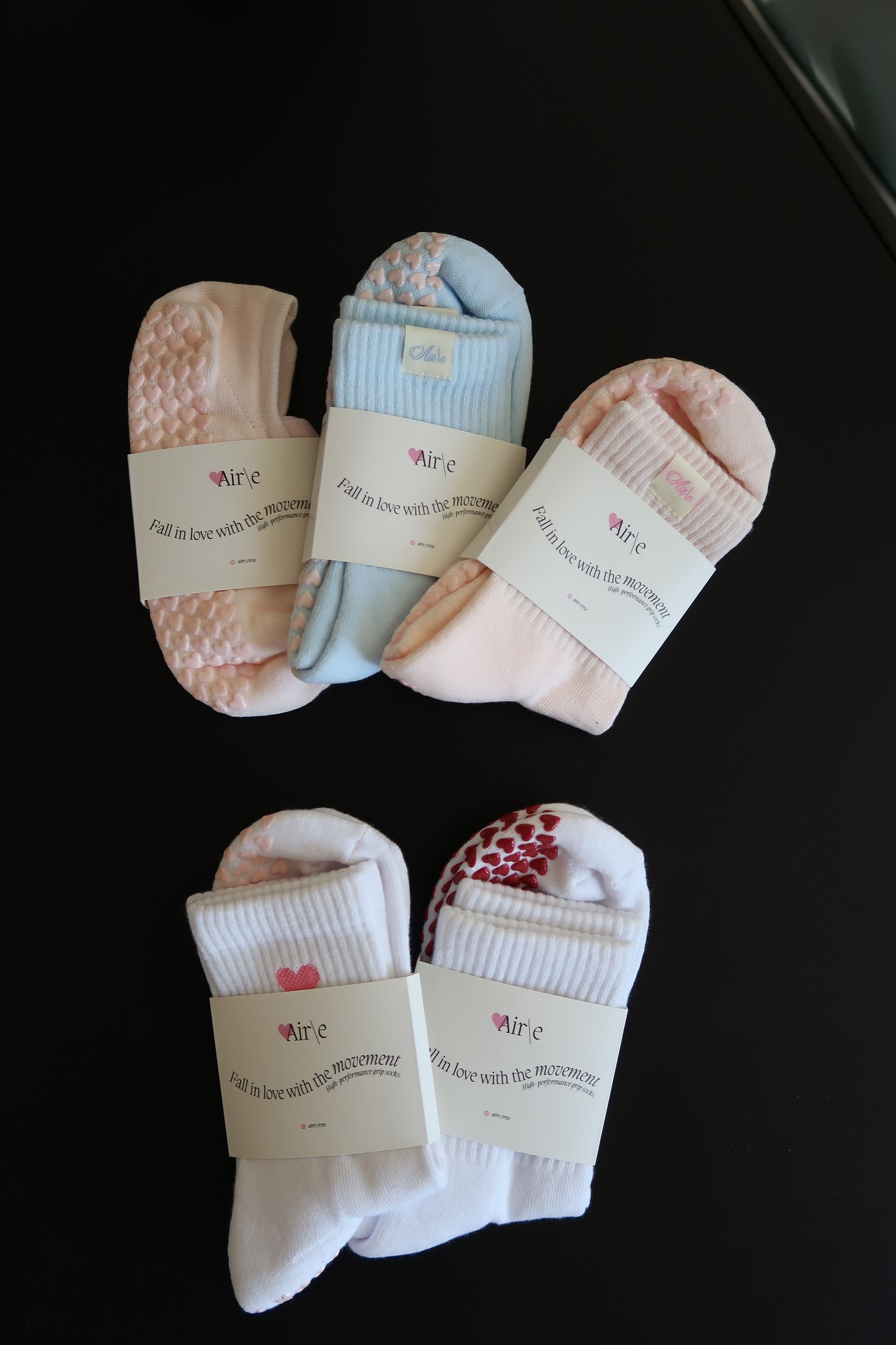 The Summer Collection Bundle | Summer Pilates Grip Socks Bundle – Buy 4, Get 1 Free Pair Set | Air/e
