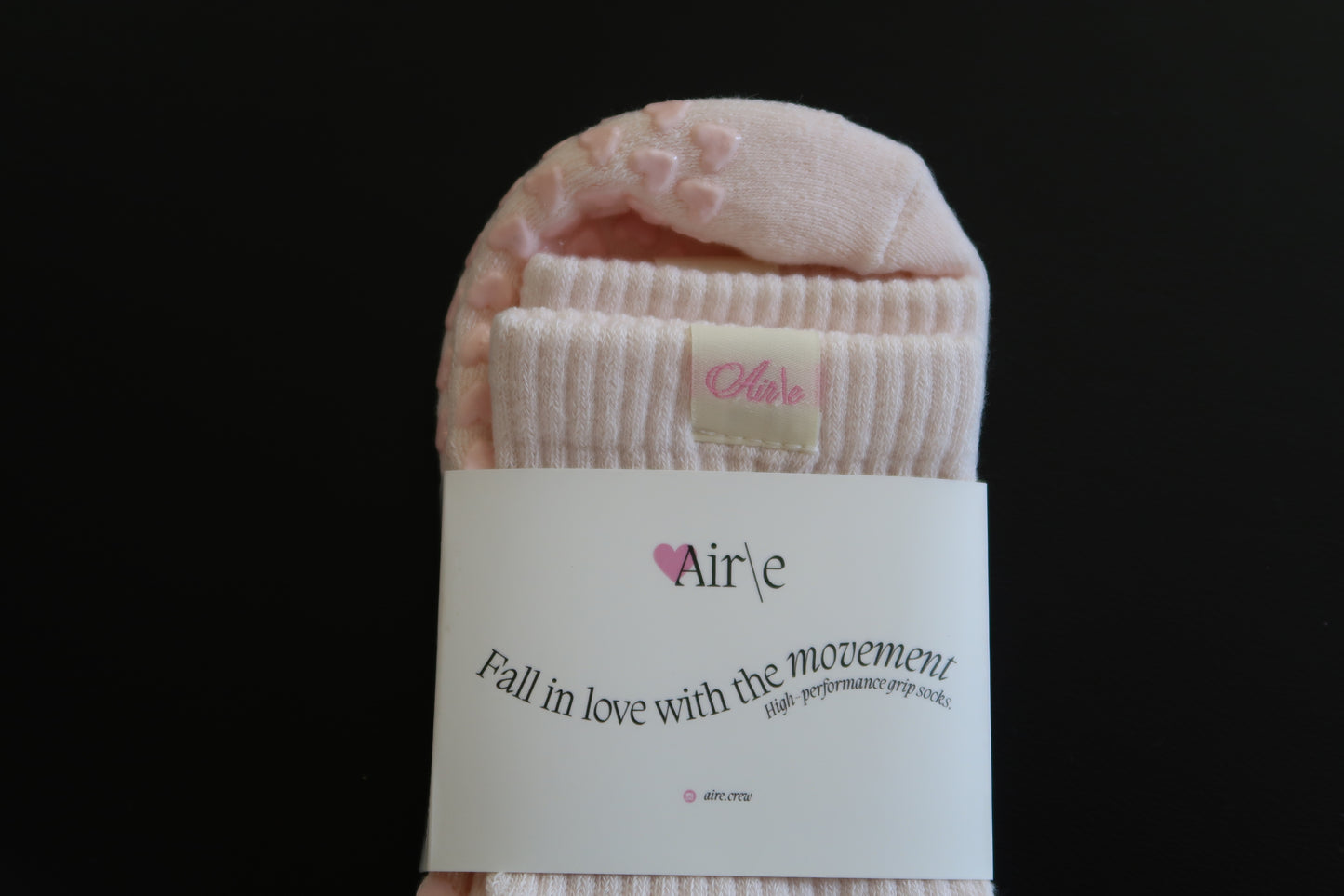 Bubble Gum | Soft PInk Pilates Grip Socks