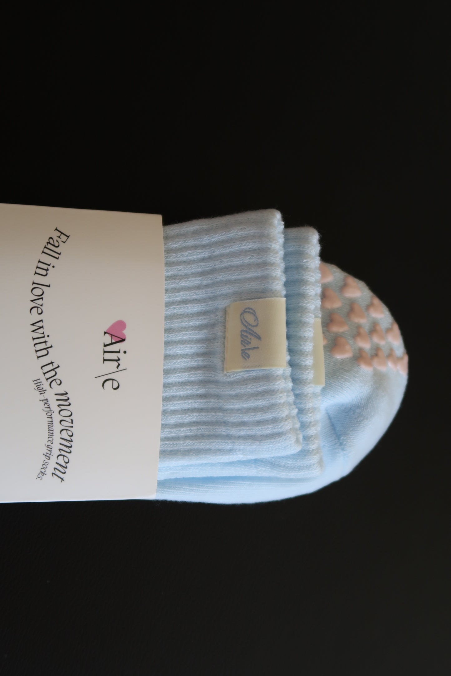 Butterfly | Pastel Blue Pilates Grip Socks