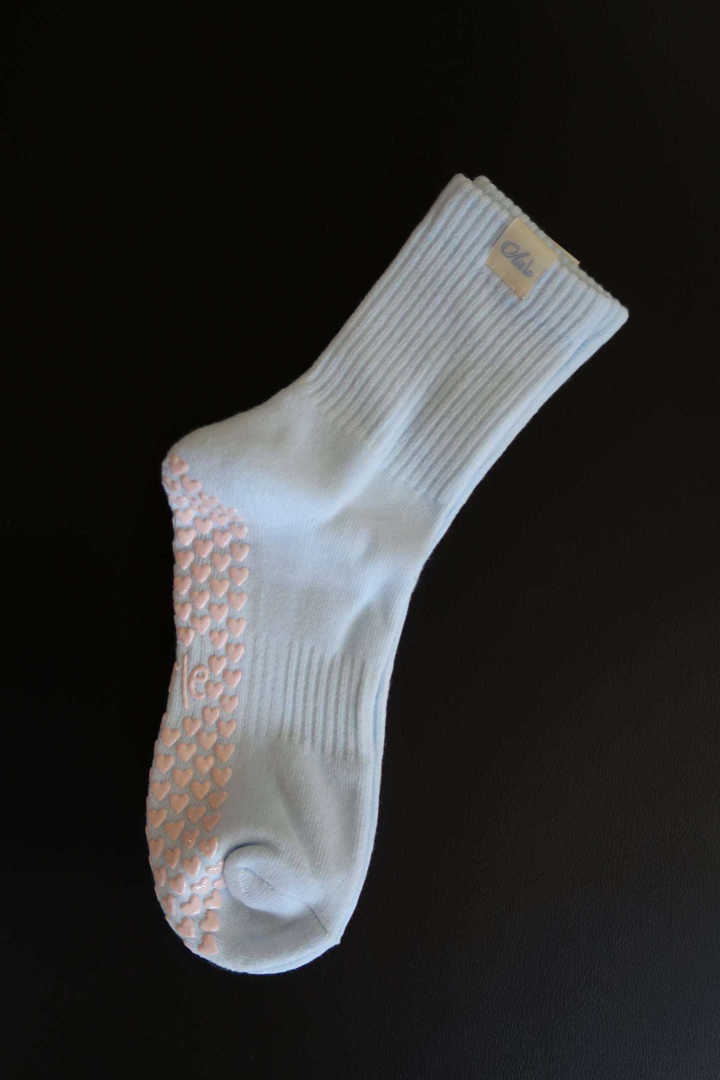 Butterfly | Pastel Blue Pilates Grip Socks
