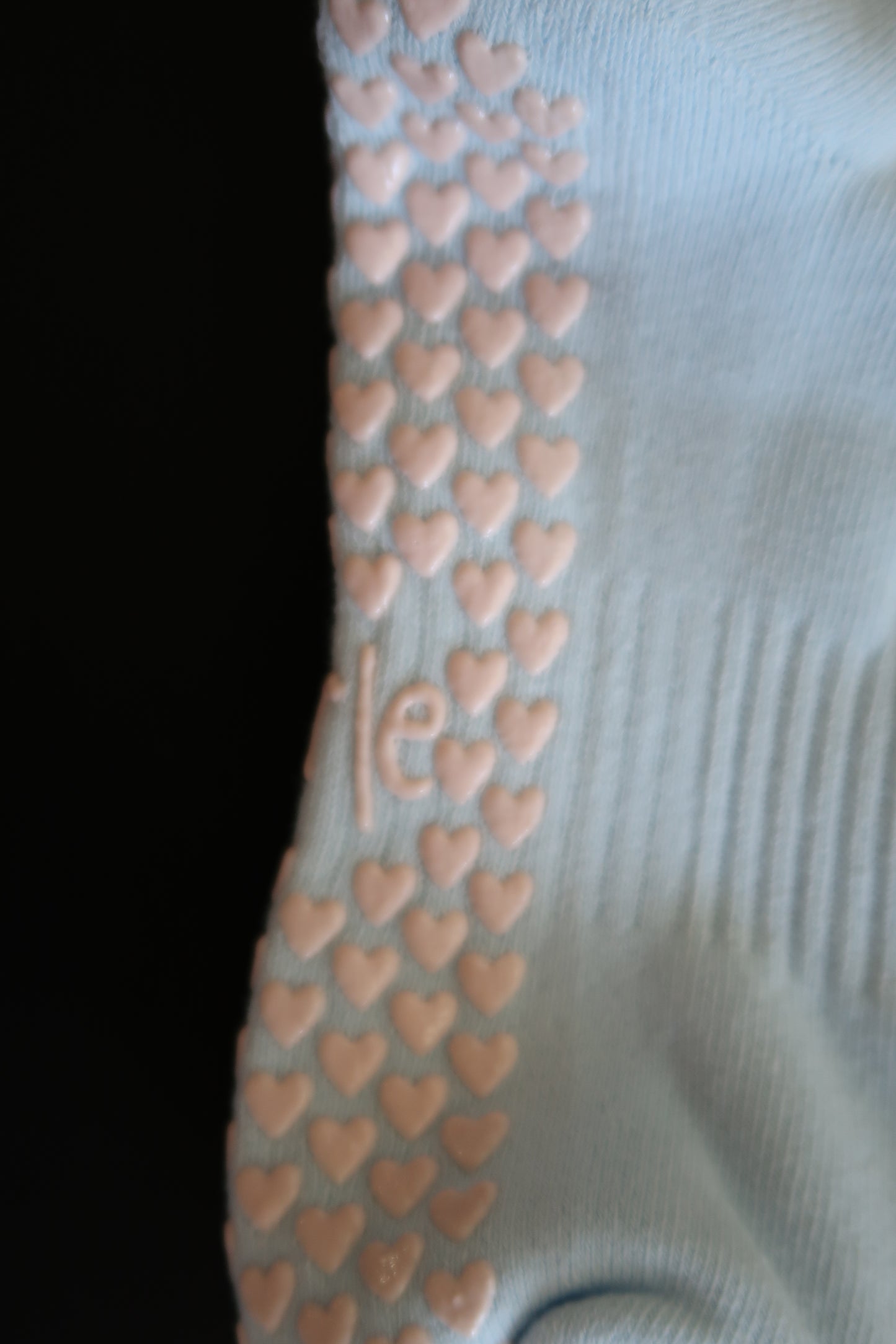 Butterfly | Pastel Blue Pilates Grip Socks