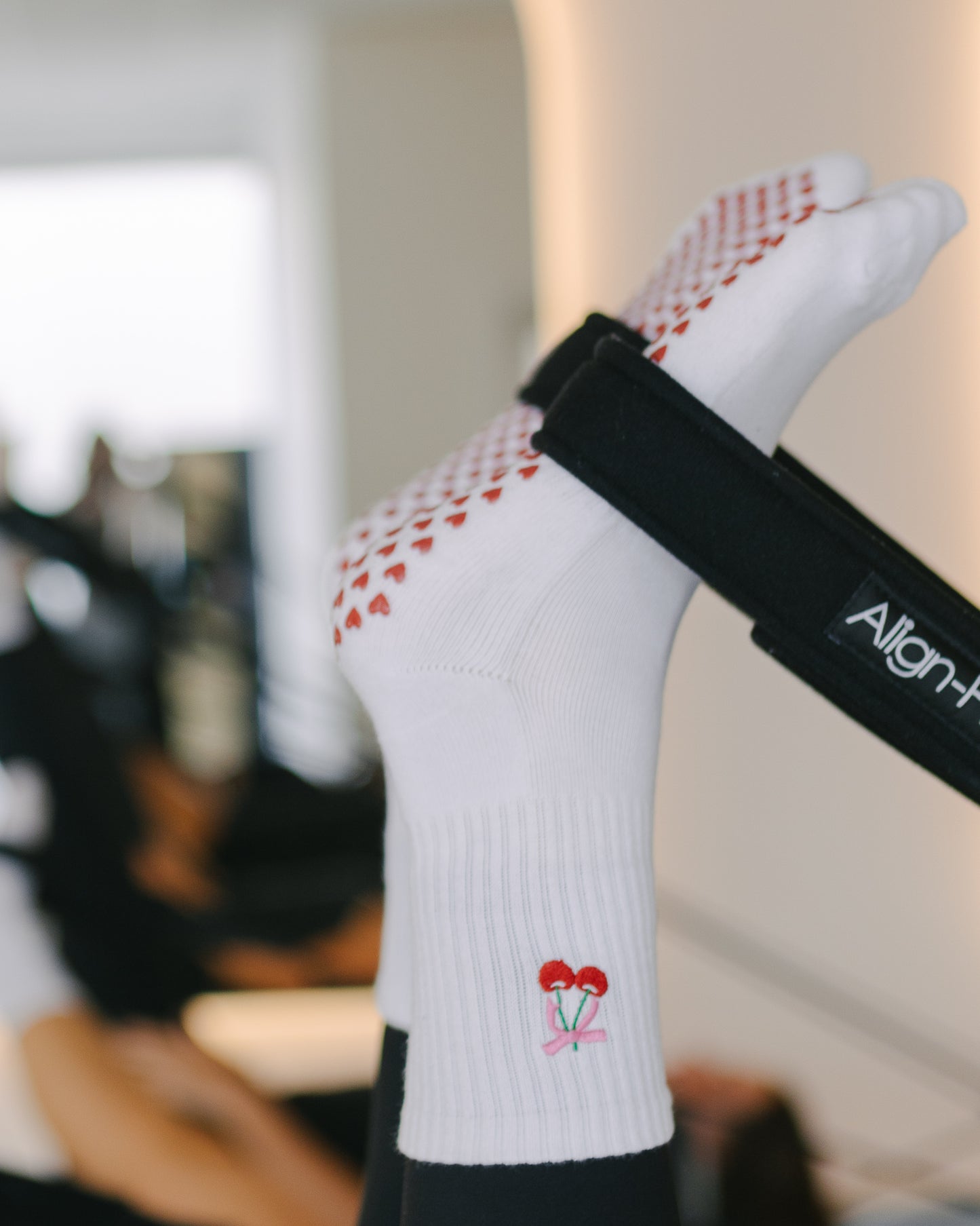 Cherry | Pilates Grip Socks