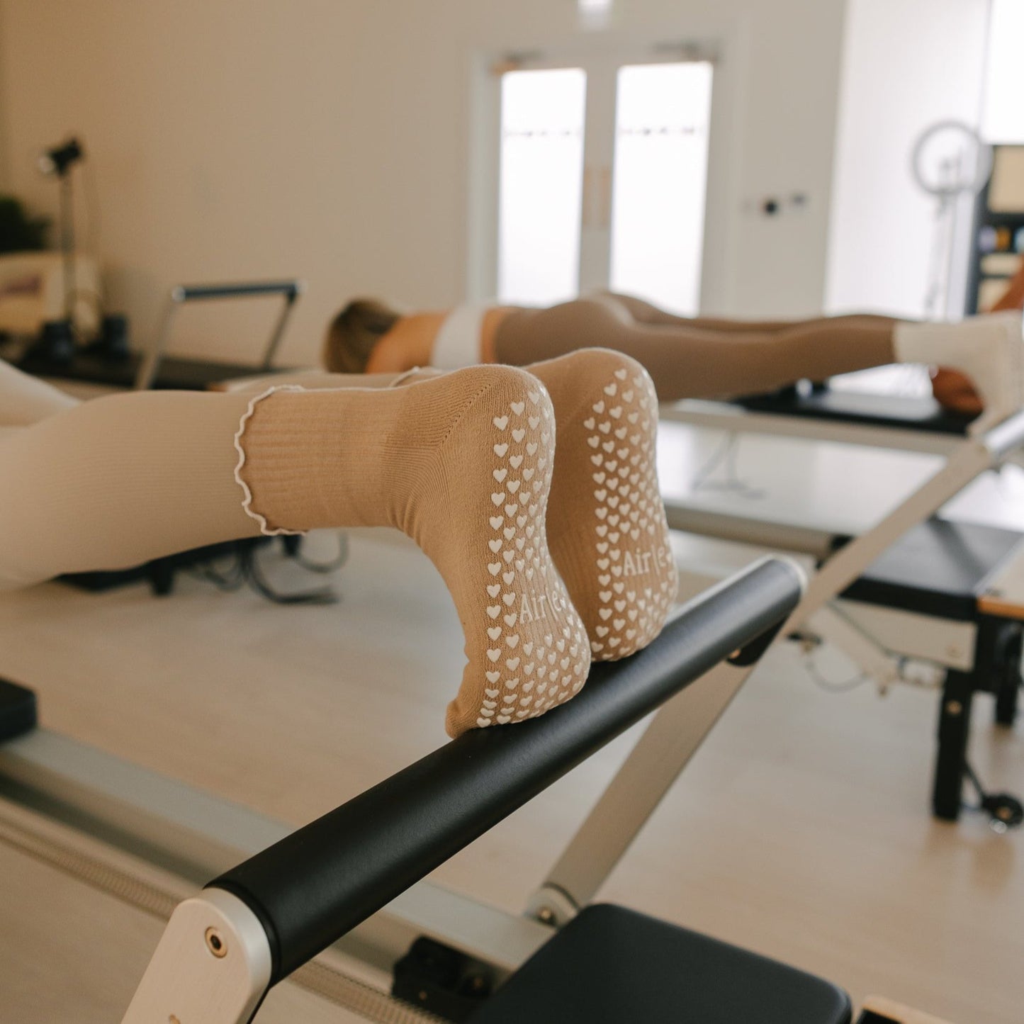 Latte | Pilates Grip Socks