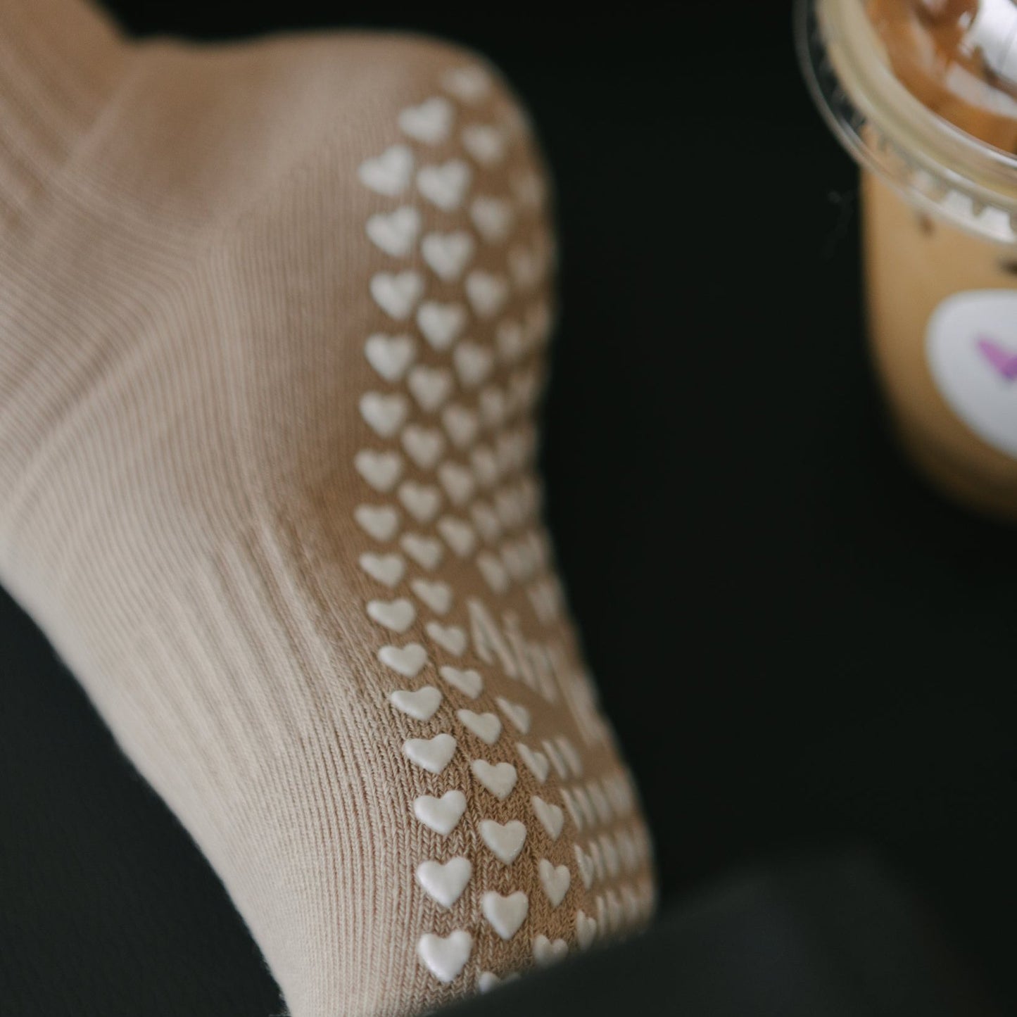 Latte | Pilates Grip Socks